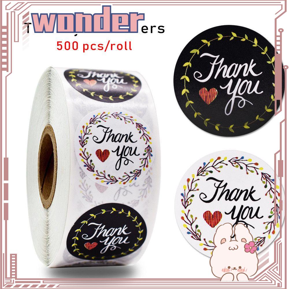 Stiker Label Bulat Tulisan Thank You Untuk Kemasan Hadiah