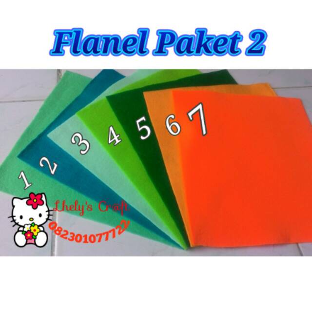 

Flanel Paket 2 isi 7 lembar