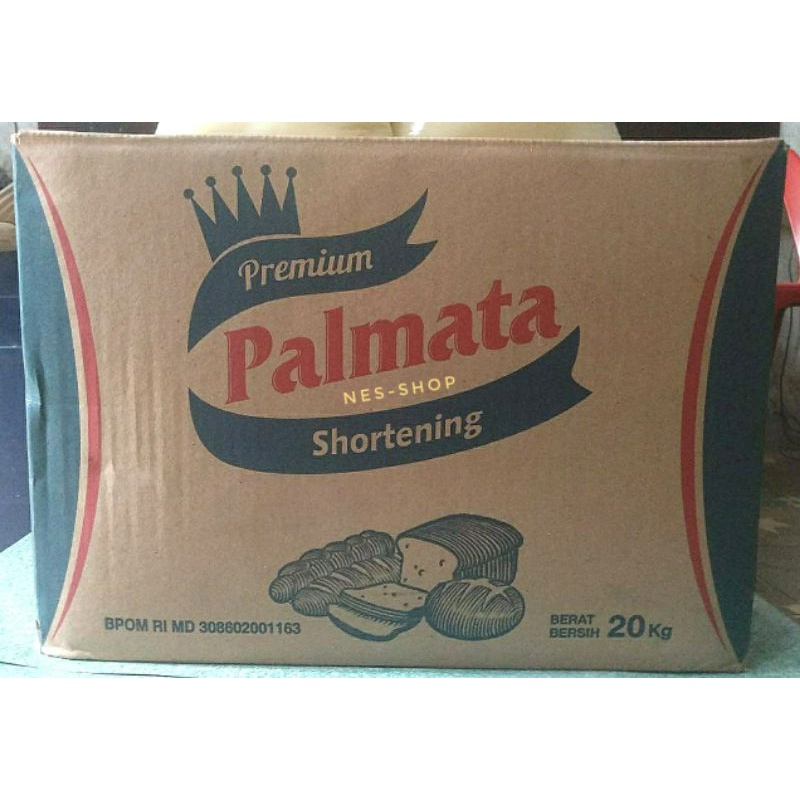 

Palmata Premium Shortening / Mentega Putih / Minyak Padat / beku 1 dus