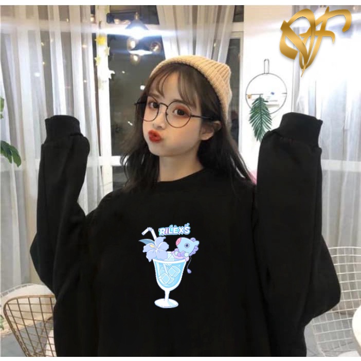 Sweater Mang Rilexs Aesthetic  BT5 BT21 Pria &amp; Wanita | Sweater Korea Style Fleece Cotton | Dhea Fashion