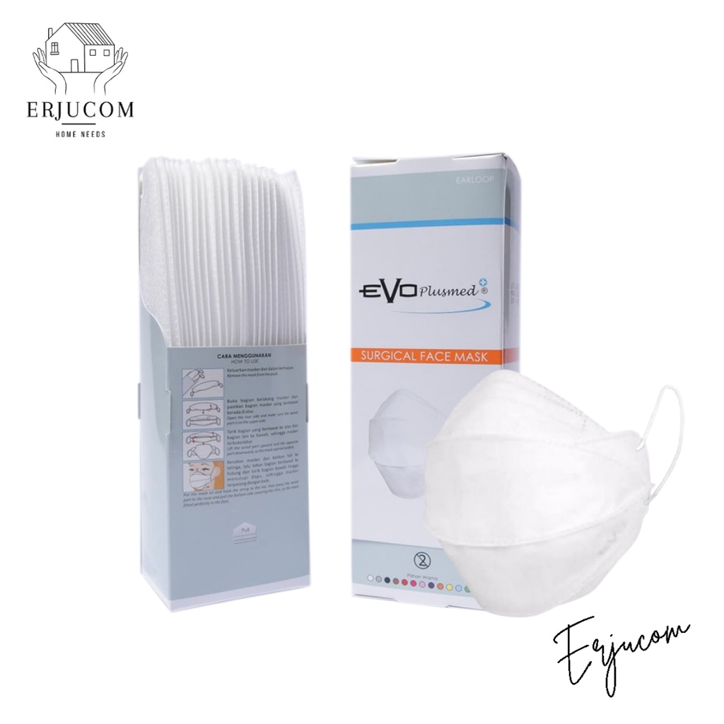 Masker Evo Plusmed 4D 3 Ply 1 Box Isi 25 Pcs