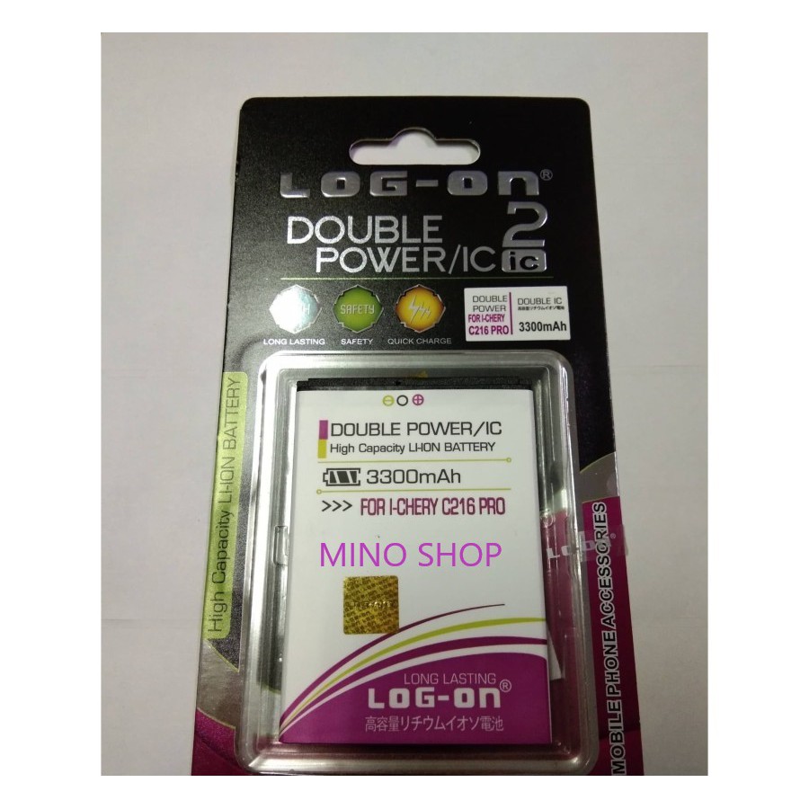 BATERAI I-CHERRY C216 PRO / C229 - LOG ON DOUBLE POWER BATTERY BATRE