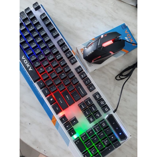 Keyboard And Mouse Set Gaming RGB Voxy K358 - G200