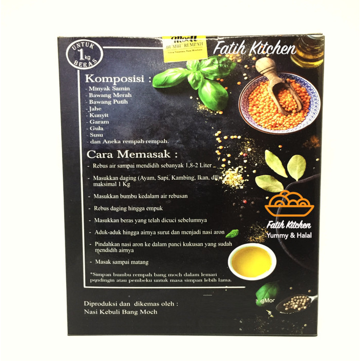 

Produk Terbaru - Bumbu Nasi Mandhi Dari Bang Moch (Tanpa Beras Basmati)