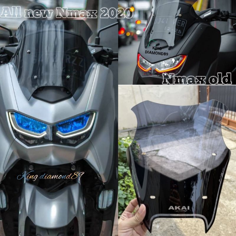 Visor Nmax Model TDR sirip Winshield model sirip Yamaha nmax New Old visor Ocito tameng Depan