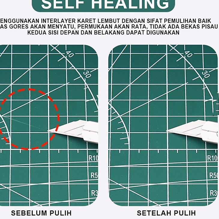

❪WoP!❫ Alas Potong Ukuran A3 /A4 /A5 PVC Cutting Mat Cutting Pad Board Alat DIY Double Size ||Super cepat