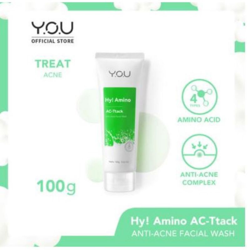 YOU Hy! Amino Facial Wash 100g