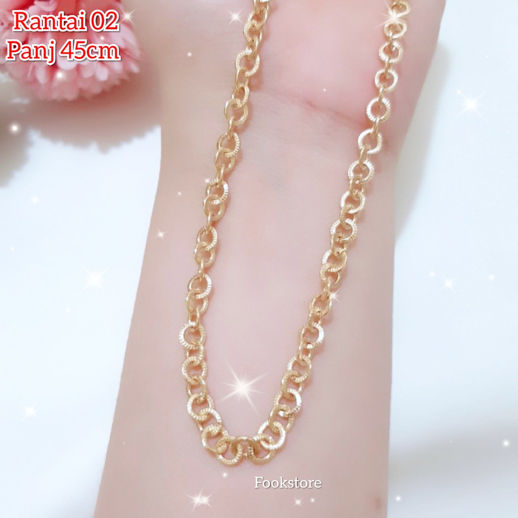 PROMO COD KALUNG RANTAI WANITA KOREA XUPING