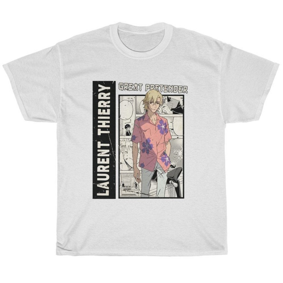 Tshirt Laurent Thierry The Great Pretender White Anime Premium Unisex