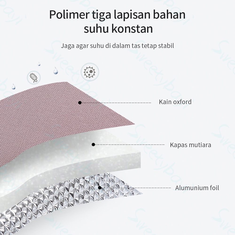 Sweetybayi Sling Cooler Bag Dua lapisan Tas Bayi Multifungsi