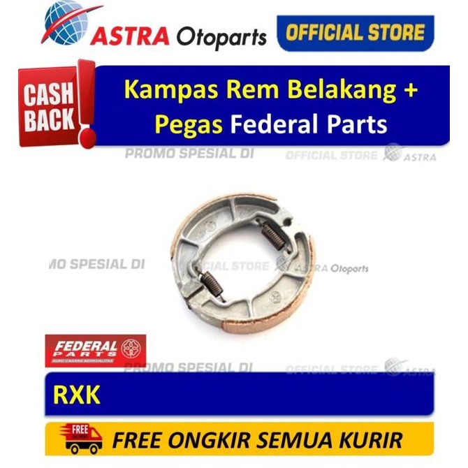 Kampas Rem Belakang + Pegas Federal Parts RXK ASTR4OTO Segera Dapatkan