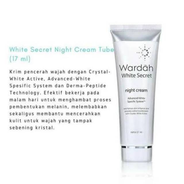 WARDAH White Secret Day &amp; Night Cream SPF35 17ml COD