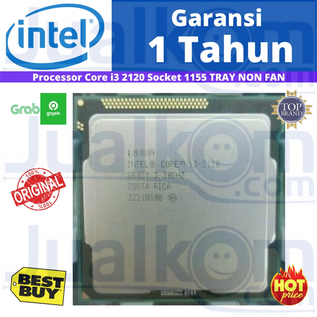 PROCESSOR CORE i3 2120 SOCKET 1155 TRAY NON FAN