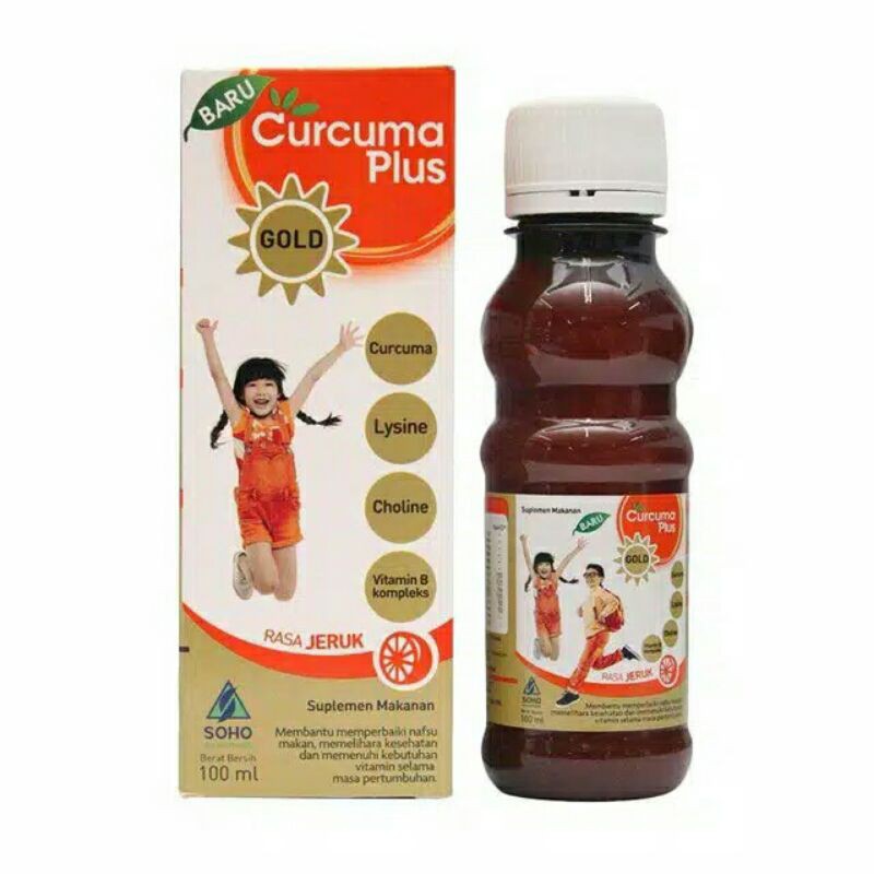 Curcuma Plus Gold Rasa Jeruk Nafsu Makan Anak