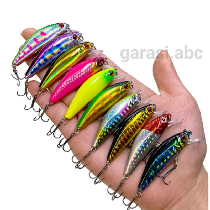 Minnow Lure Fishing Sinking 5,8cm 6,5gram Umpan Pancing Casting Ikan Tenggelam UL Ultra Light Jigging Jig Relix Nusantara Mino Palsu Kail Artifisial Artificial Tiruan Kakap GT Baronang Tuna Bandeng Barakuda Kakap Kue