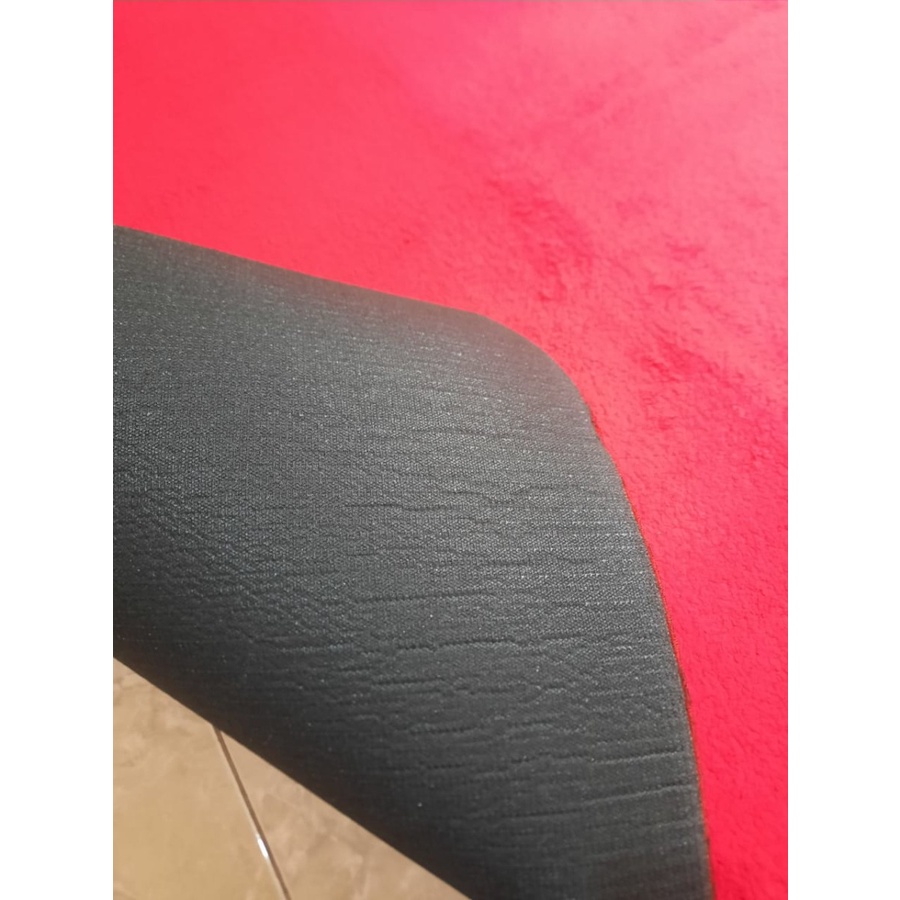 Karpet Bulu Super Lembut OASIS by FONIX Busa Empuk Anti Slip 150 x 190 Red, Rasfur Korea-4