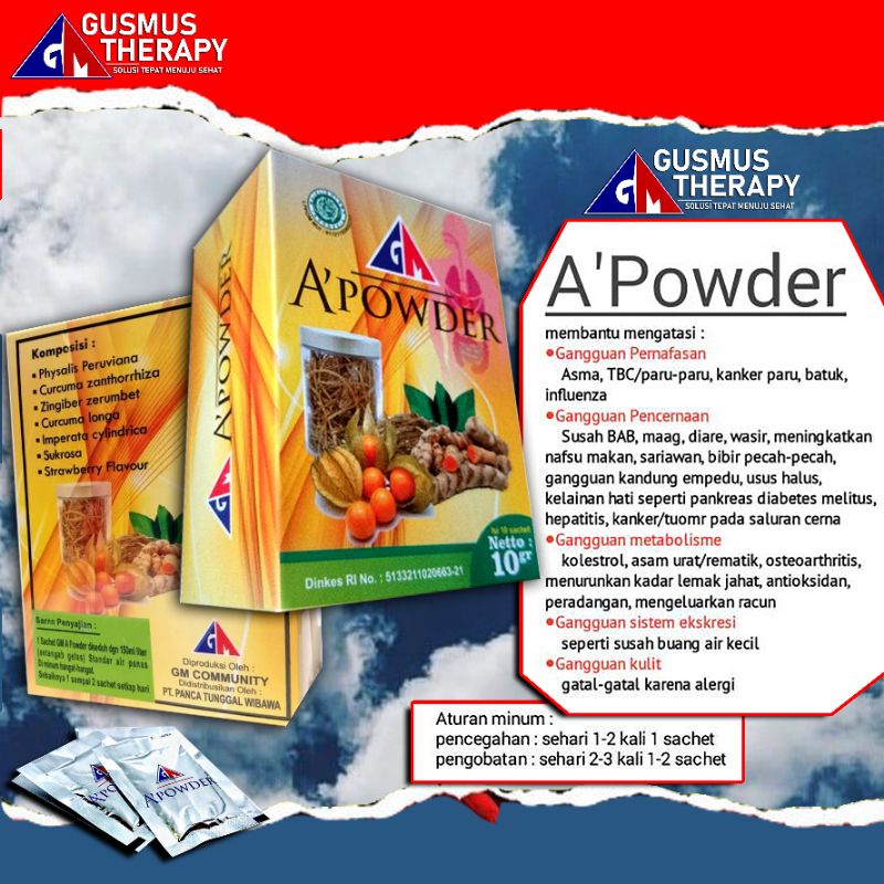 

A Powder Herbal|Lambung|Asma|gatal-gatal|