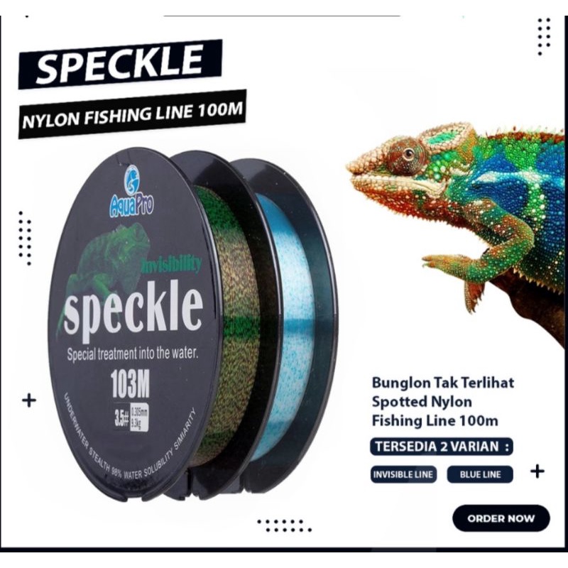Senar Pancing Speckle 100M Lembut Kuat Tidak keriting
