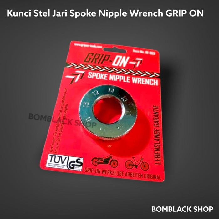 GRIP ON Kunci Stel Jari Jari Ban Sepeda Motor Spoke Nipple Wrench