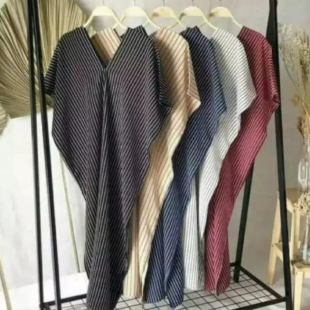 tunik kaftan salur / tunik kaftan selutut /Kalumpangstore