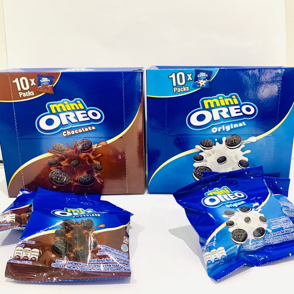 

oreo mini pack 10 pcs vanilla coklat / biskuit snack oreo - Vanila