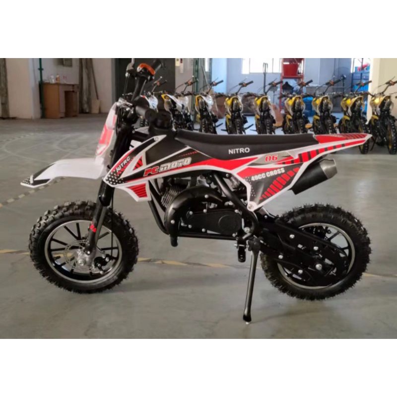 MINI TRAIL MESIN BENSIN 50CC MODEL TERBARU 
DOUBLE KNALPOT
BODY KEREN RANGKA KOKOH