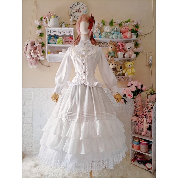 [ YUKA SHOPPU ] PREMIUM Lolita Rok Mori Style vintage korea jepang coquette fairycore cottagecore ro