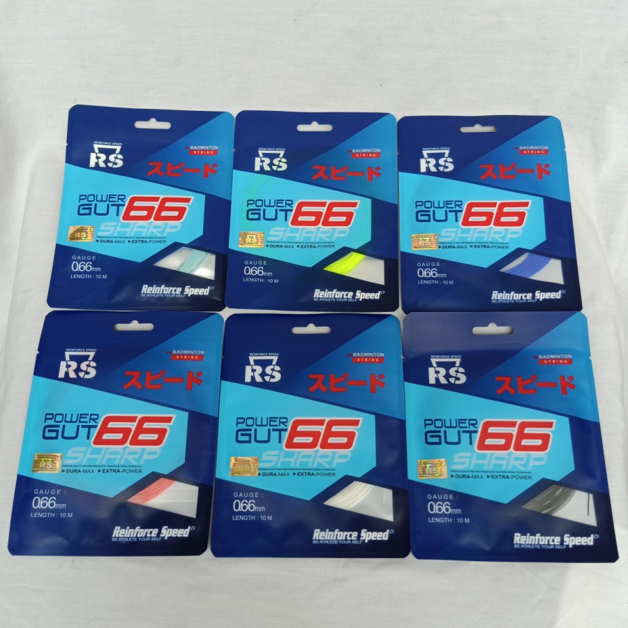 NEW SENAR RAKET RS SHARP HS HITTING SOUND 66 DURAMAX DUS BIRU ORIGINAL