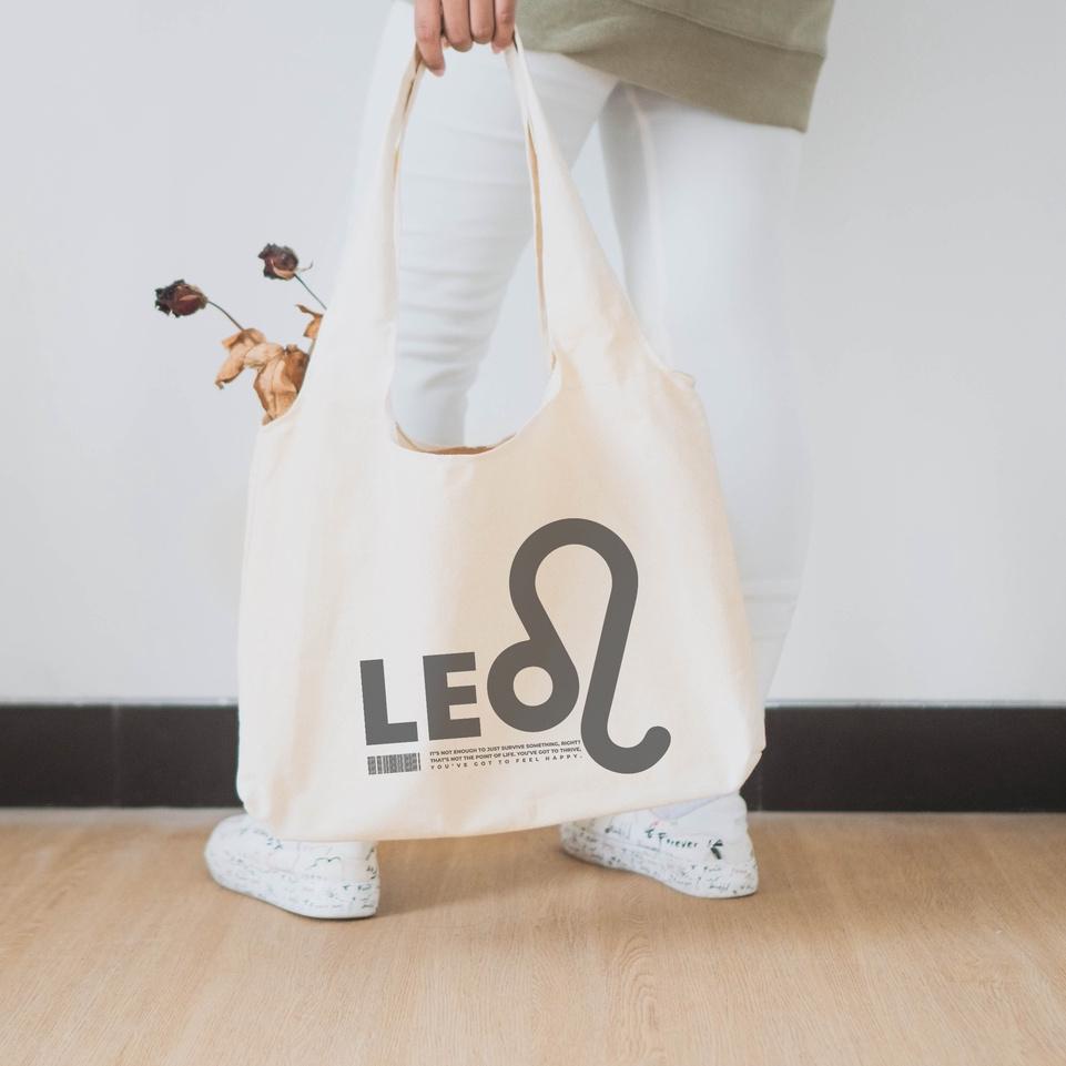 Keluaran Terbaru.. Sevine Tote Bag Kanvas Tas Wanita Kuliah Fashion Laptop Totebag Aesthetic Zodiac 