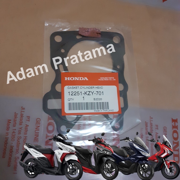 Perpak Head Vario 150 PCX 150 ADV 150 12251-KZY-701 Gasket Head Paking Head PCX 150 ADV 150 Vario 15
