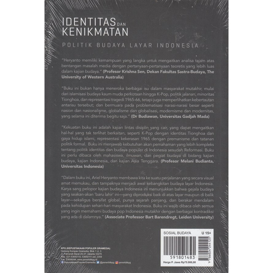 Identitas dan Kenikmatan: Politik Budaya Layar Indonesia - Cetak Ulang