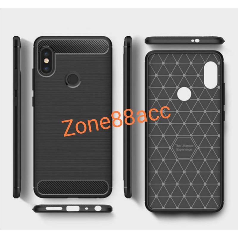 Silicon Case Redmi Note 5 Note 5 Pro Softcase iPAKY Carbon Casing Cover TPU