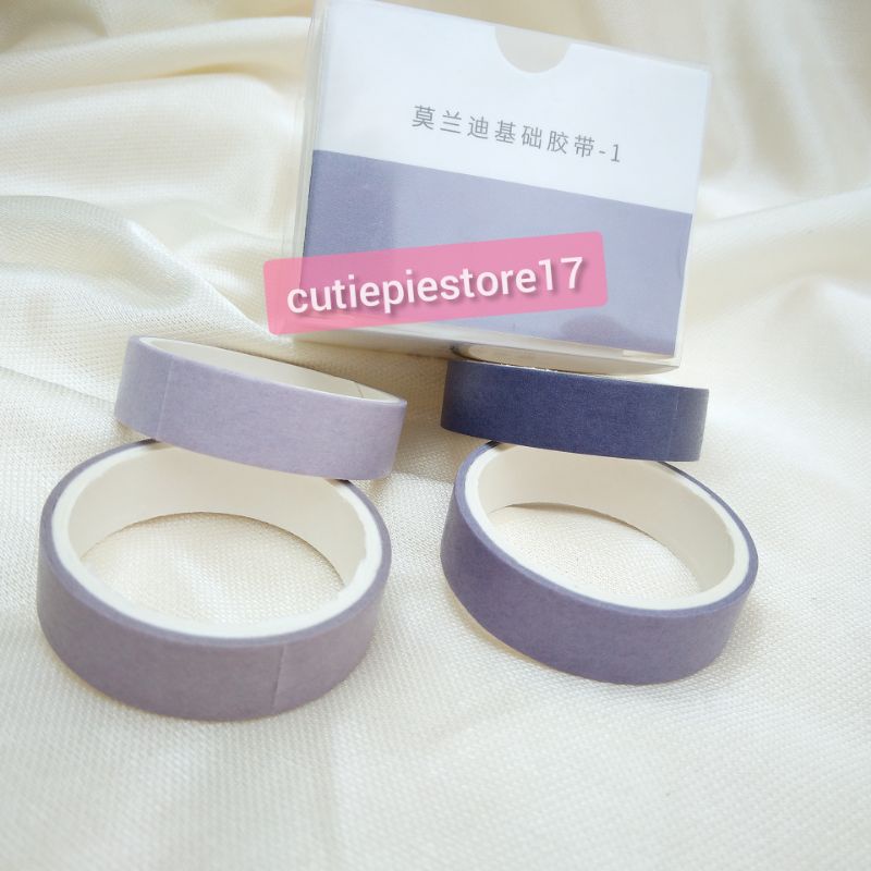 

Washi Tape (Isolasi Berwarna) Blue Edition