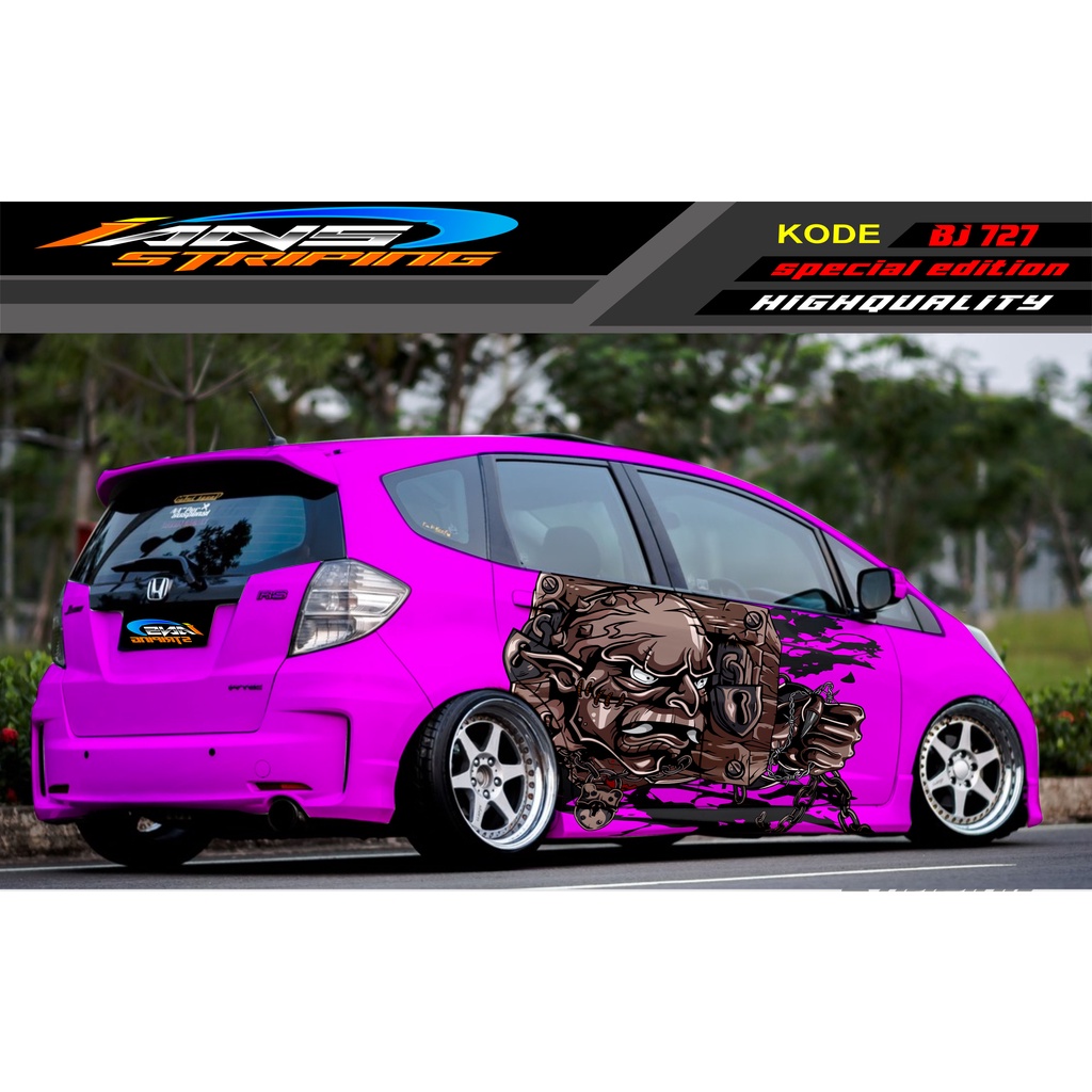 VARIASI STICKER MOBIL HONDA BRIO / JAZZ RS / MOBILIO / AGYA / YARIS / ATOS / STICKER MOBIL