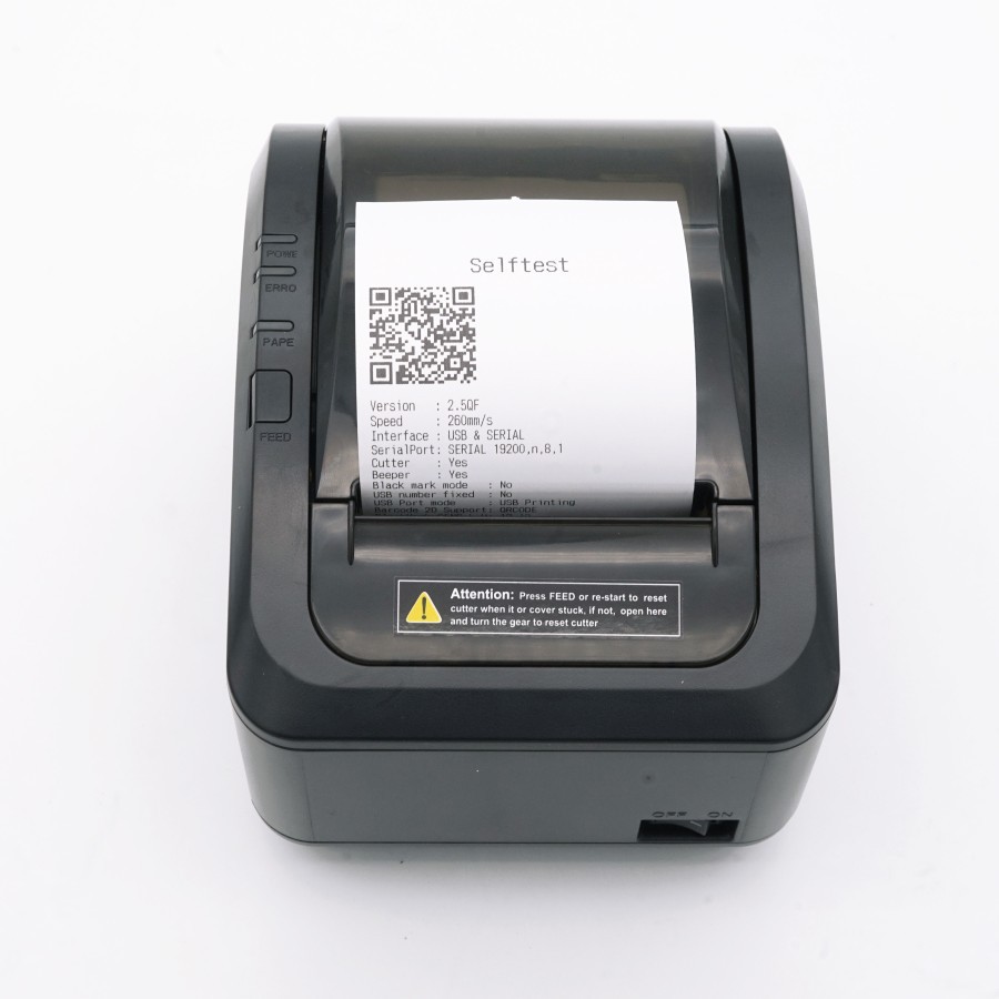 PRINTER KASIR THERMAL AUTO CUTTER IWARE K260 USE USB+SERIAL PRINTER THERMAL 80MM