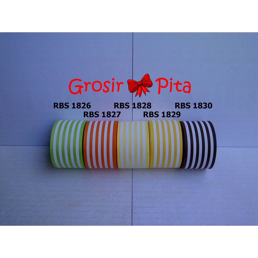 

(25 yard) Pita Grosgrain Motif RBS 1826,1827,1828,1829,1830 | Toko Bahan Craft | Grosir Pita