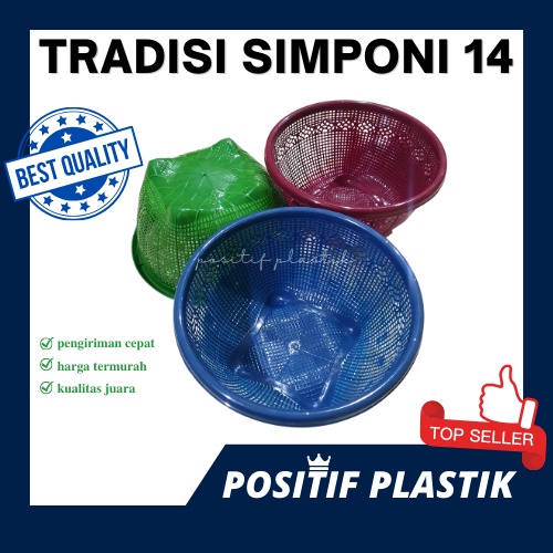 Wakul/Ceting TRADISI SIMPONI (1 lusin/12pcs) Bakul Nasi Plastik Baskom Hajatan