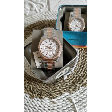 BQ3420 Janice Multifunction Two-Tone Stainless Steel Watch