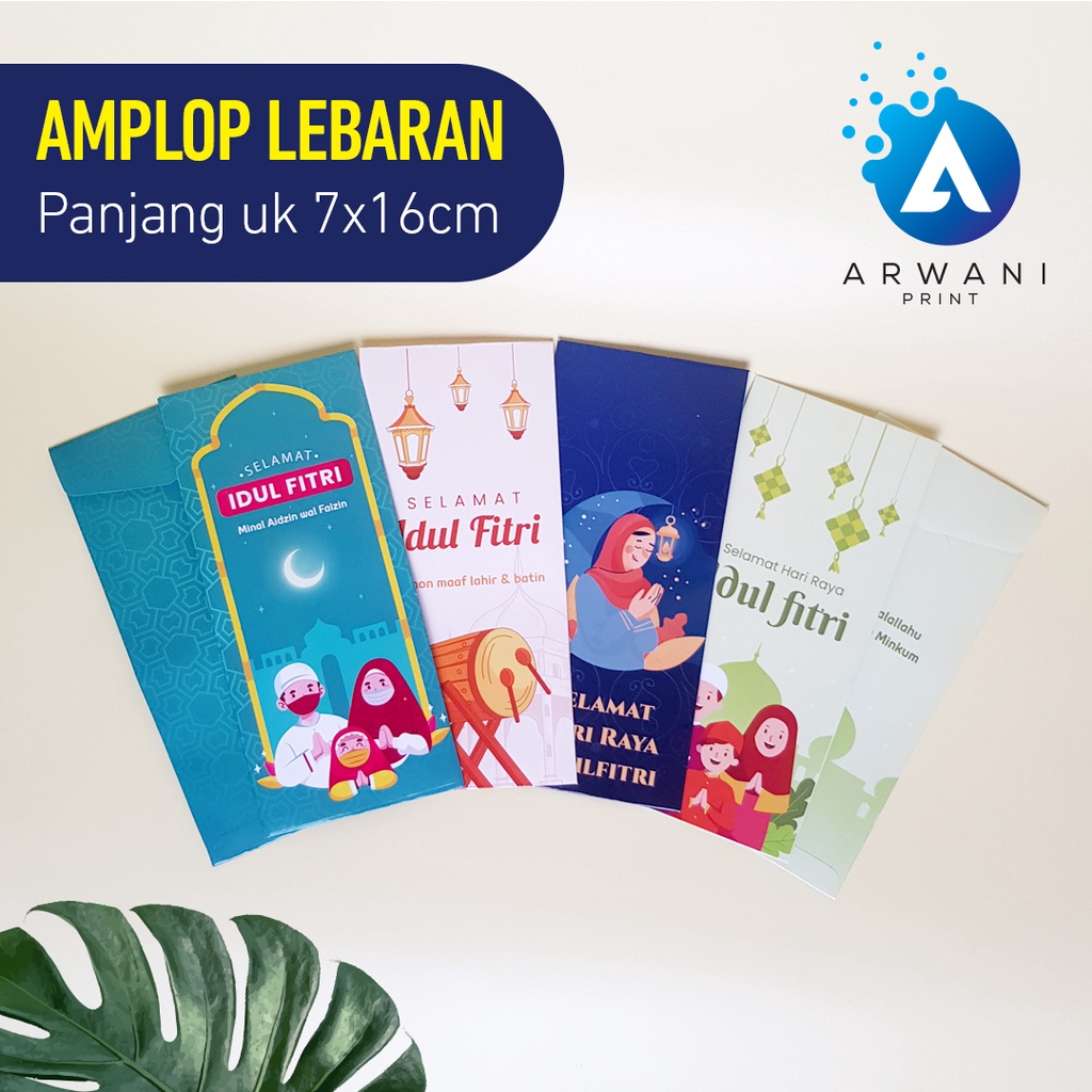 

Amplop Lebaran Panjang Envelope Idul Fitri Besar Karakter Unik