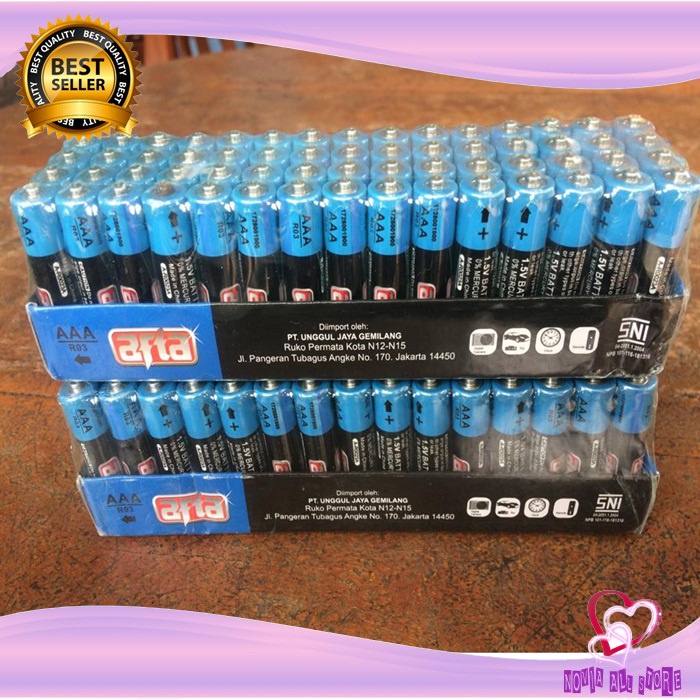 BATERAI AFTA BATERAI UKURAN A3 AAA MURAH MERIAH DAN TAHAN LAMA