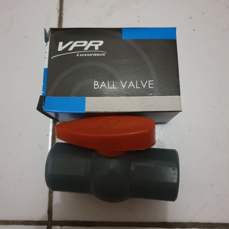 BALLVALVE / STOPKRAN PVC PLASTIK &quot;VPR&quot; 1/2