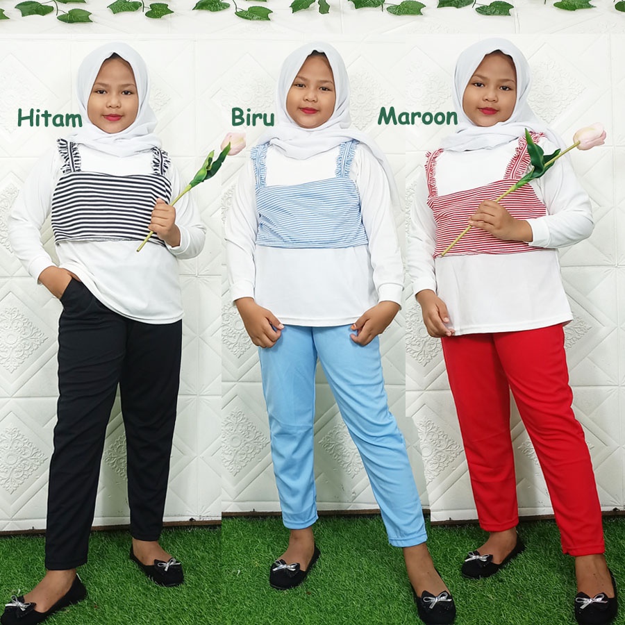 SHERINA SETELAN BAJU DAN CELANA ANAK 6-12Tahun GL FASHION