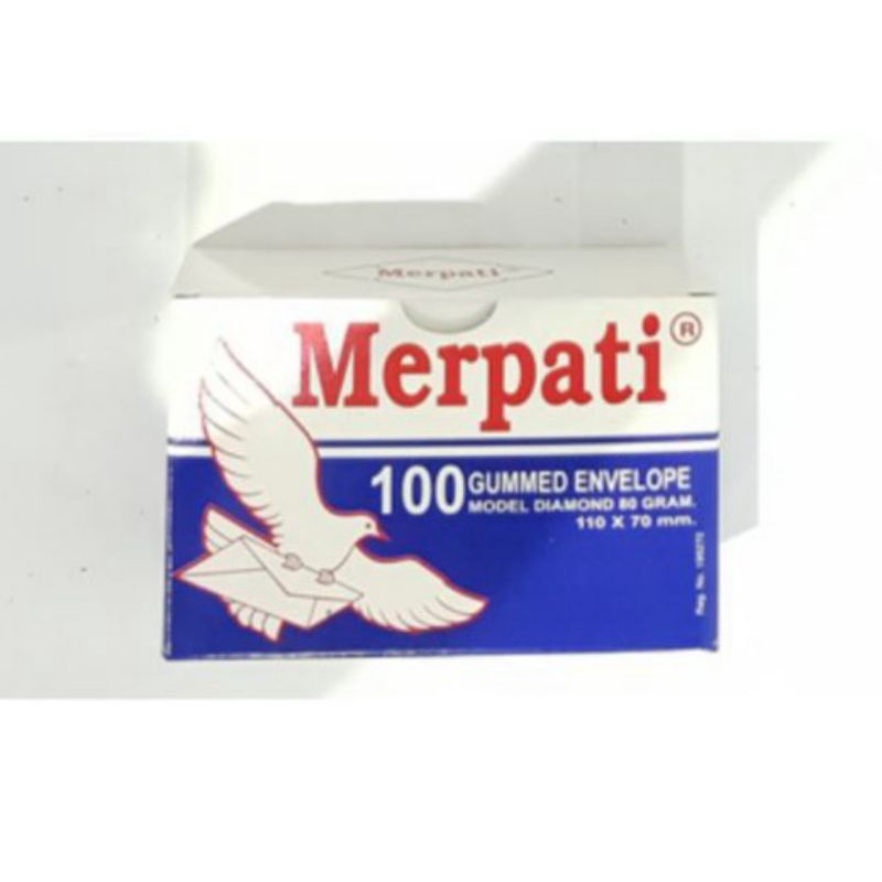 

[1 box] Amplop Merpati Kecil Model Diamond ( 110 x 70 mm )