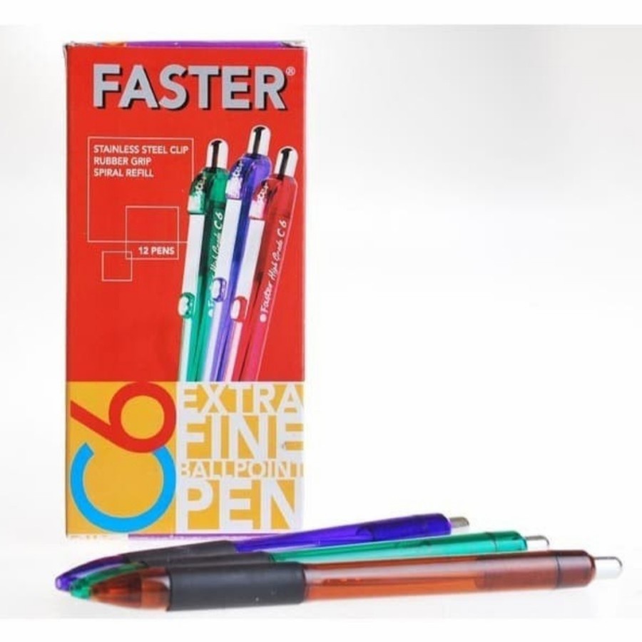 Jual Ballpoint / Pulpen FASTER Cetek C6 | Shopee Indonesia