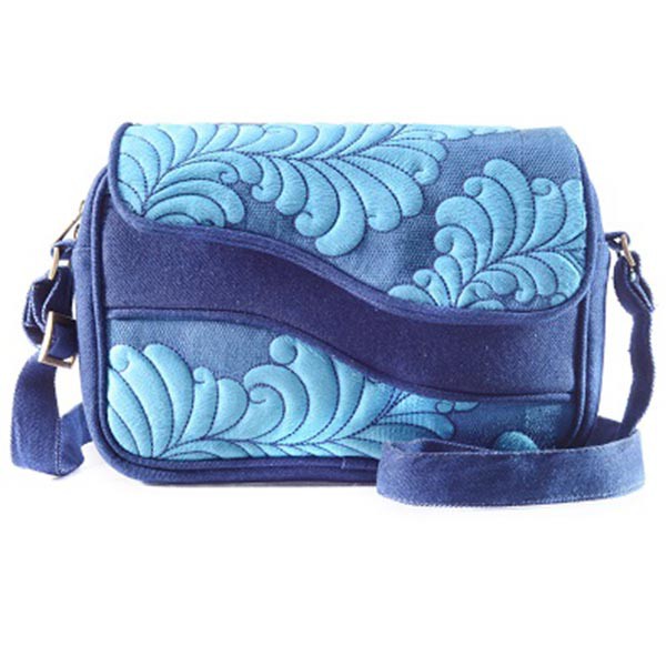 Tas Selempang Jeans Kulit Mokamula FALEEN BAG DEMBE untuk Wanita