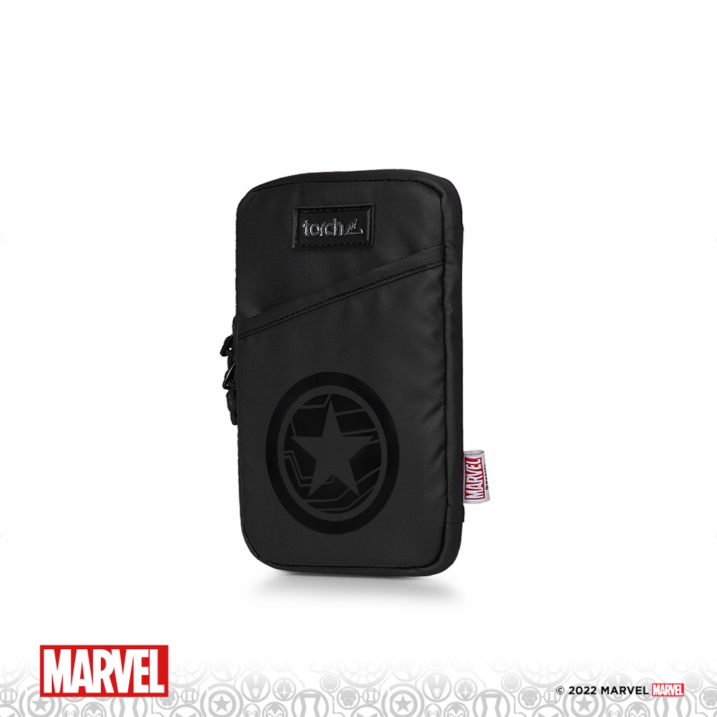 TORCH Depok Captain America 3 (Icon Black) Incheon Neck Wallet Black