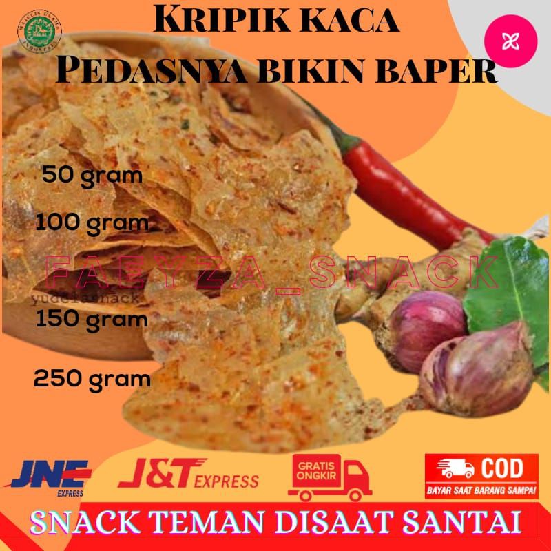 

kripik kaca pedas kripca pedas daun jeruk | cemilan | makanan ringan | faeyza_snack
