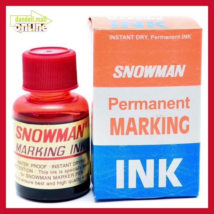 

U8Tyrt67- Tinta Spidol Permanent Snwoman / Snowman Permanent Marking Ink Refill - Merah E3Yrf797-