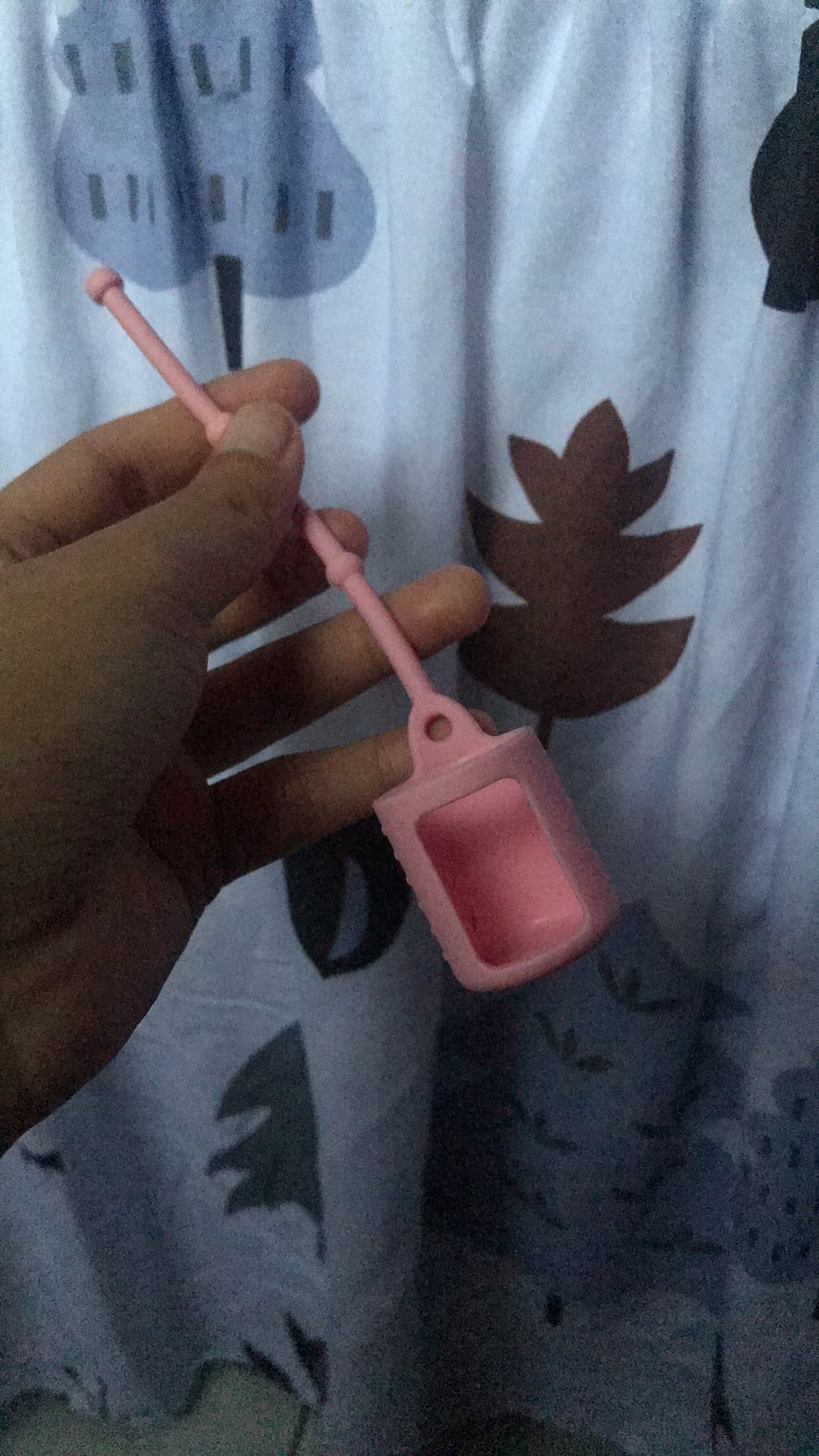 Silicone Case Essential Oil Pink 15ml Dan 5ml - Accessories Aromatherapy Minyak Atsiri Gantungan Oil