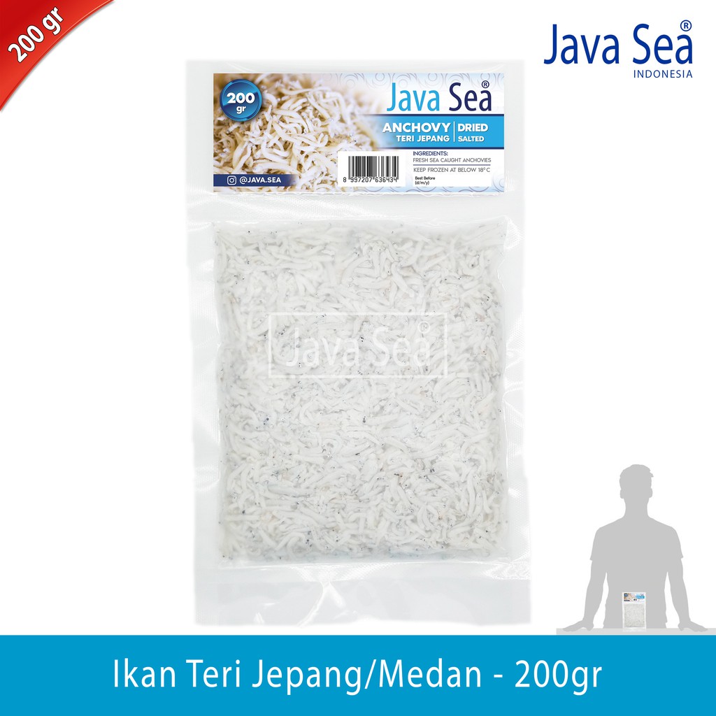 

Ikan Teri Jepang / Teri Medan pack 200gr Java Sea